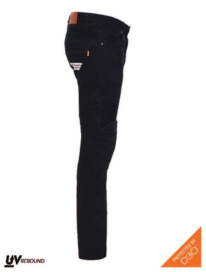 Bikeratti Steam Denim Jeans with Kevlar and D3O Armour